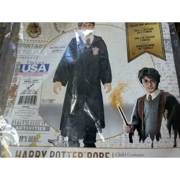 Harry Potter Child's Size S (4-6) Halloween Costume Complete Outfit With Extras - Picture 13 of 13